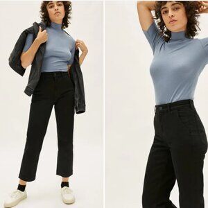 Everlane The Straight-Leg Crop Pants Black